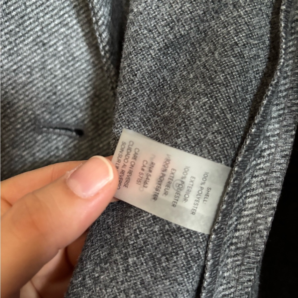 Calvin Klein Gray Herringbone Single Button Blazer - image 5